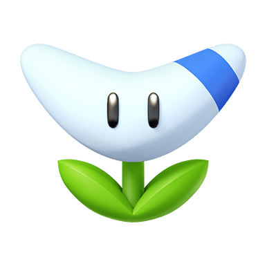 Fleur boomerang - Peut être lancé jusqu'à trois reprises. Quiconque se fait toucher par un boomerang perd le contrôle de son véhicule.