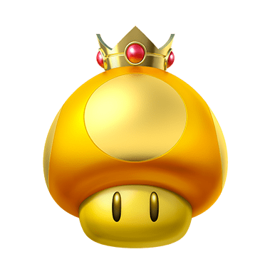  Champignon doré - Vous permet, pendant un temps limité, de faire autant d'accélérations que vous le souhaitez en appuyant sur [L].